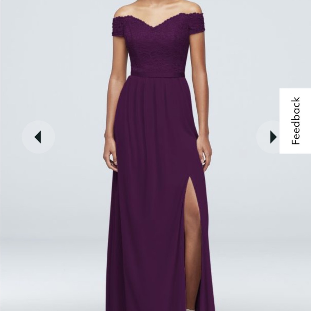 Brand new plum bridesmaid dress from David’s bridal. Never left the bag!